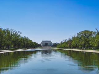 The Lincoln Memorial In The Reflection Pool