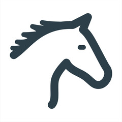 Horse head - vector illustration