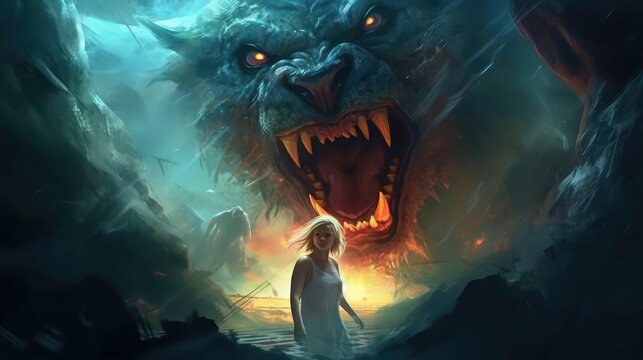 image generated by artificial intelligence, You wake up in a nightmare world where all your worst nightmares have come true. You will have to fight your fears and find a way to escape