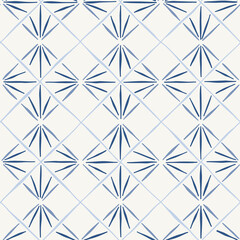 Boho Hand-Drawn Artisanal Wood Block Print Geometric Vector Seamless Pattern. Hans-Stamped Mirrored Triangles Organic Lines Background. Global Nomadic Design