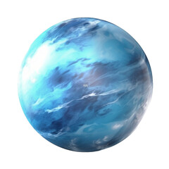 Neptune planet isolated on transparent background cutout - obrazy, fototapety, plakaty