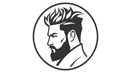 Man vector logo. Icon of man silhouette vector illustration