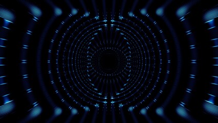 Glow blue geometric intricate line waves background