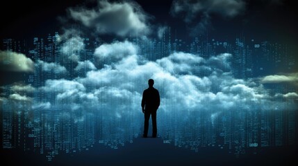 Cloud computing concept, Generative AI, Generative, AI