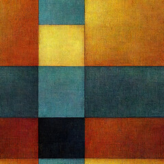 Fototapeta premium abstract painting with very bright squares lines and jagged edges and straight lines