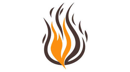 Fire Flame Logo design vector template droplet shape. Red drop Logotype concept icon