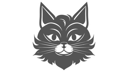 Cat Logo. Vector illustration of cat logo on white background