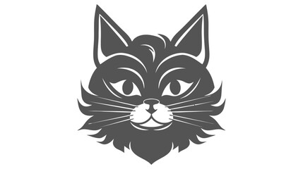 Cat Logo. Vector illustration of cat logo on white background