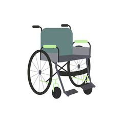 Vector isolated illustration of a wheelchair.