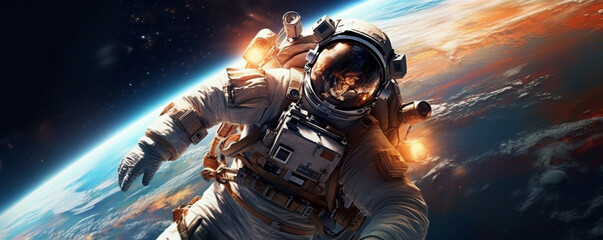 Astronaut In Space ( Generative AI)