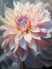 Obraz premium Stunning flower art illustration background. Generative AI.