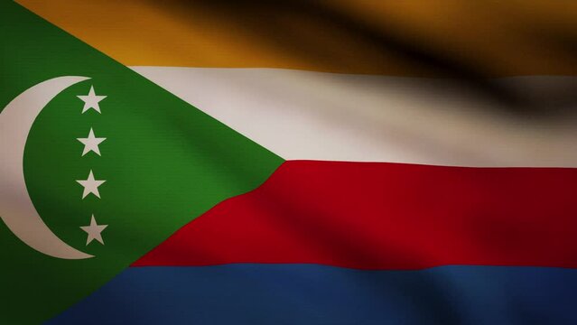 Comoros waving flag