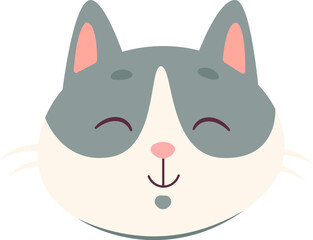 Satisfied Cat Face