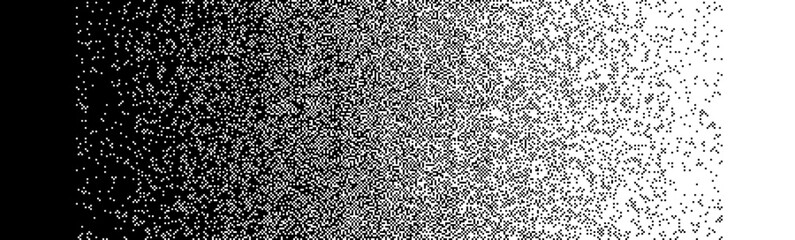 Abstract pixel gradient background. Falling pixels. Broken texture. Abstract vertical gradient halftone. Vector illustration	