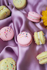 macarons with sprinkles