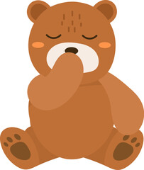 Cartoon Sitting Bear