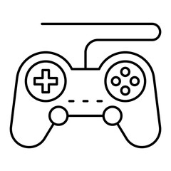 Video Gaming Thin Line Icon