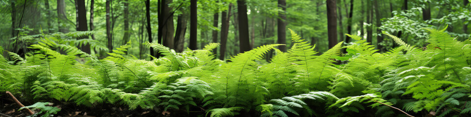 ferns in the woods