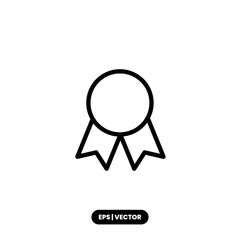 Medal icon vector illustration logo template for many purpose. Isolated on white background.