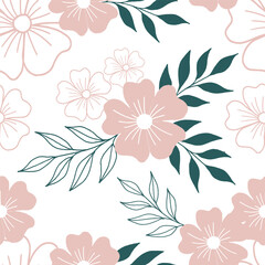 Modern seamless patterns. Cool abstract and floral design. For fashion fabrics, kid’s clothes, home decor, quilting, T-shirts, cards and templates, scrapbook and other digital needs