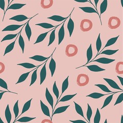 Modern seamless patterns. Cool abstract and floral design. For fashion fabrics, kid’s clothes, home decor, quilting, T-shirts, cards and templates, scrapbook and other digital needs