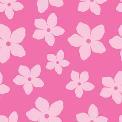 Cherry blossom seamless patterns. Cool abstract and floral design. For fashion fabrics, kid’s clothes, home decor, quilting, T-shirts, cards and templates, scrapbook and other digital needs