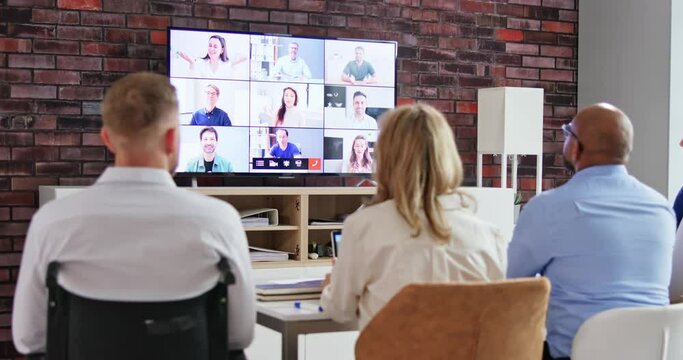 Diverse Video Conference Virtual Team