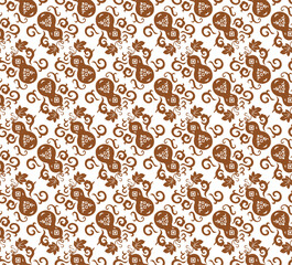 アジア調パターン22（茶色）