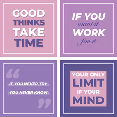 Set of quotes - template