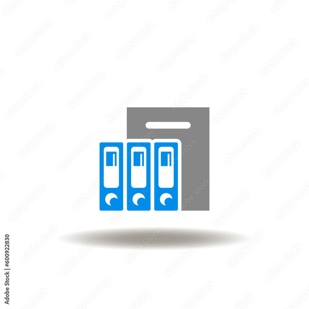 Poster vector illustration of list or document with binder folders. icon of ethics, code of conduct. symbol