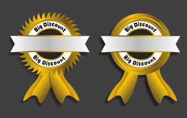 big sale label banner sticker badge. Special offer flash sale promotion vector illustration.