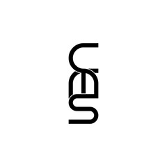 cms typography letter monogram logo design