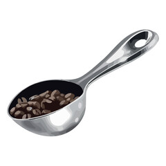 Organic bean meal in white bowl, spoon