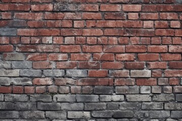 Fototapeta premium Authentic Brick Wall Texture Background for Your Designs, Generative AI