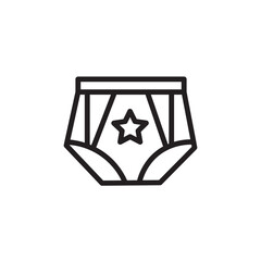 Boxers Clothes Underpants Outline Icon