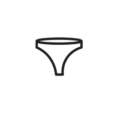 Bra Lingerie Underpants Outline Icon