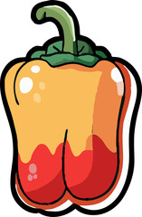 bell pepper png graphic clipart design