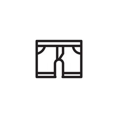 Breech Knicker Short Outline Icon