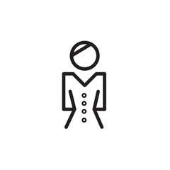 Bride Couple Dress Outline Icon