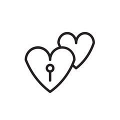 Bride Couple Dress Outline Icon