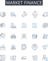 Market finance line icons collection. Employment, Workforce, Job, Career, Compensation, Productivity, Skills vector and linear illustration. Training,Market,Income outline signs set