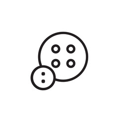 Button Sew Shirt Outline Icon