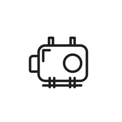Camera Diving Gear Outline Icon