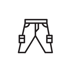 Cargo Pants Pants Outline Icon