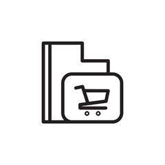 Cart Catalog Directory Outline Icon