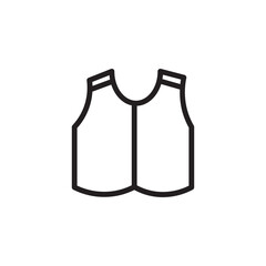 Casual Clothes Jacket Outline Icon