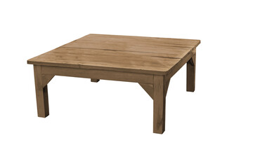 Low wooden table
