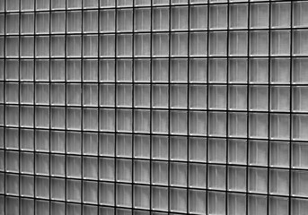 Closeup Side View of a Glass Cube Skylight.
