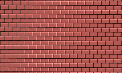 Fototapeta premium red brick wall texture. red brick wall background. red brick wall. abstract background. 3D background. 3D red brick wall