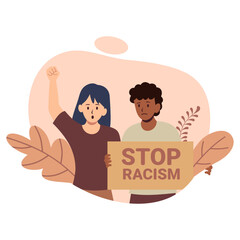 Stop Racism Illustration